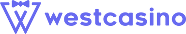 Westcasino logo in purple letters